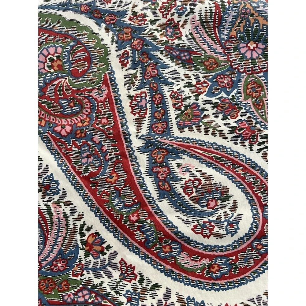 Ralph Lauren Norwich Road King Size Duvet Cover Cotton EUC Paisley‎